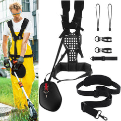 Threlaco front harness view showing padded shoulders for reduced fatigue