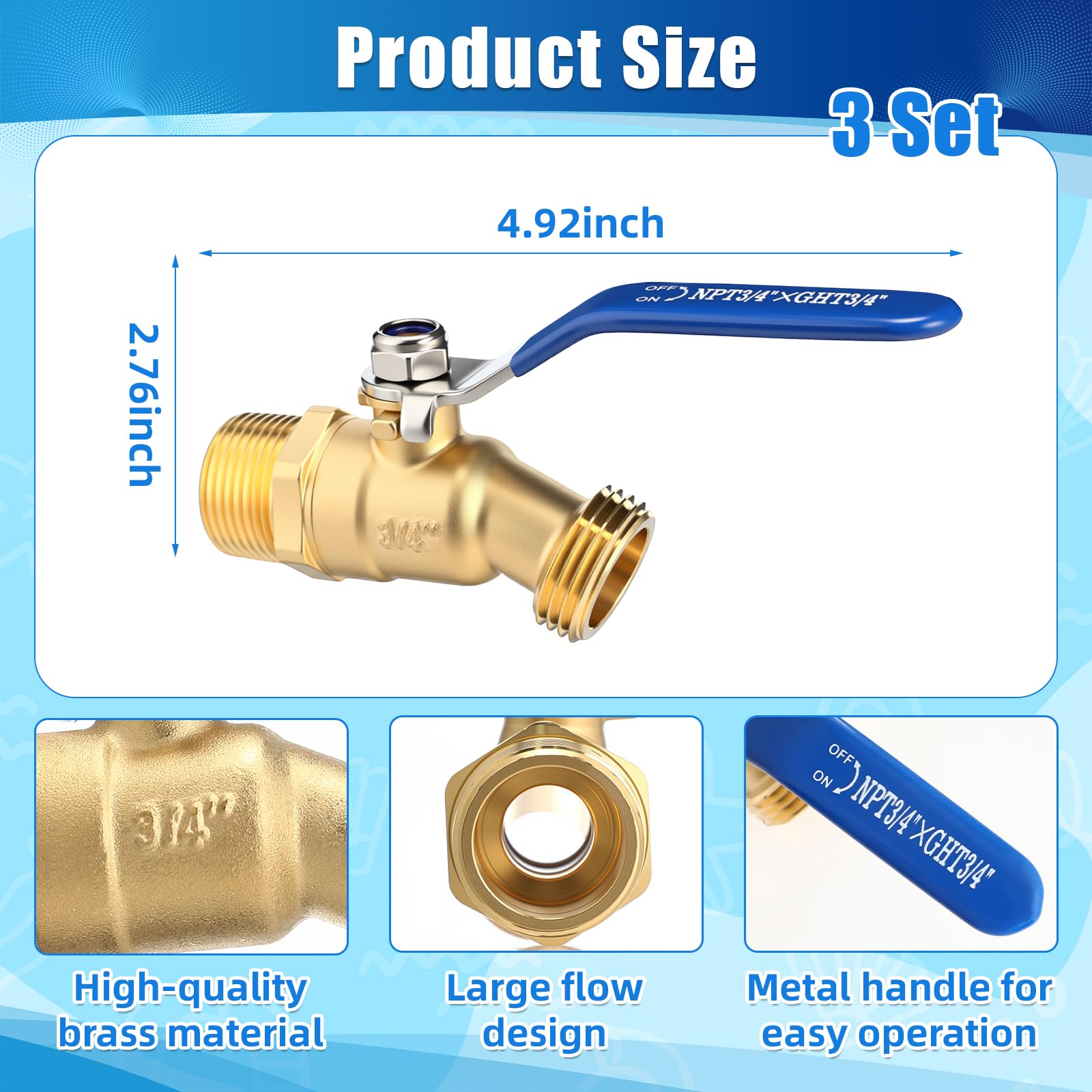 Threlaco closeup of aluminum-alloy handle showing ergonomic grip and rust resistance
