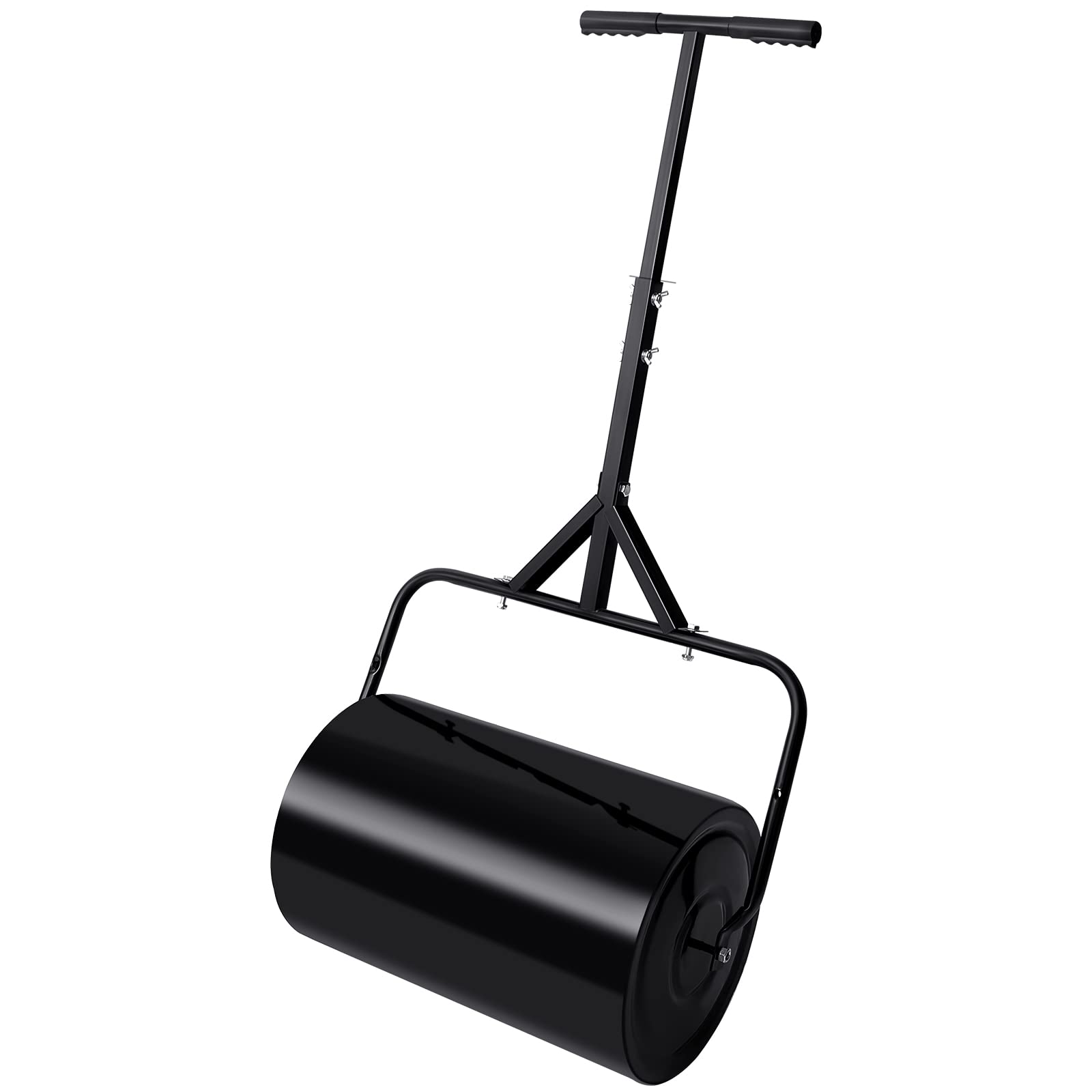Threlaco front view of lawn roller showing sturdy frame and balanced drum for smooth leveling