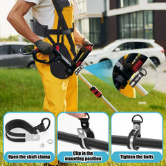 Threlaco long strap fully extended demonstrating adjustable length for fit