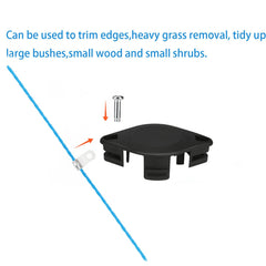 THTEN spool and line closeup showing robust line for heavy trimming