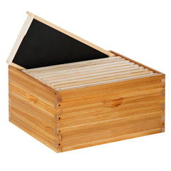 ThxBees front view of assembled deep brood box showing fit and finish, durable storage benefit