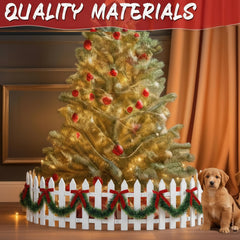 Thyle red bows and 9.8ft garland detail showing easy holiday styling included