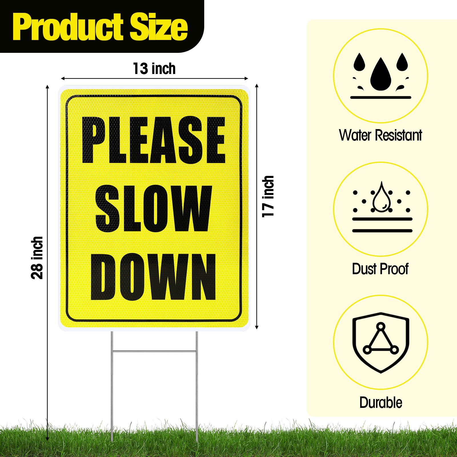 Thyle close-up of reflective print increases night visibility for drivers