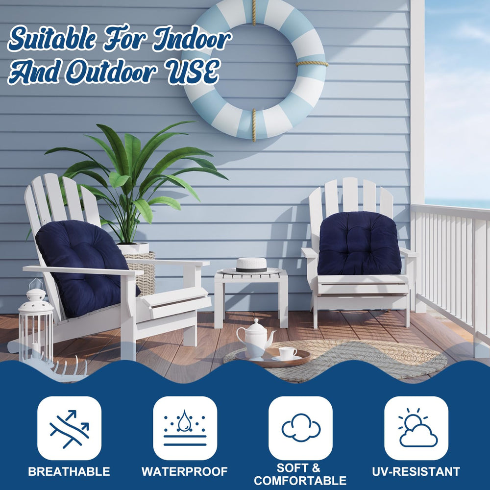 Thyle cushions in use on patio dining chairs demonstrating enhanced seating comfort