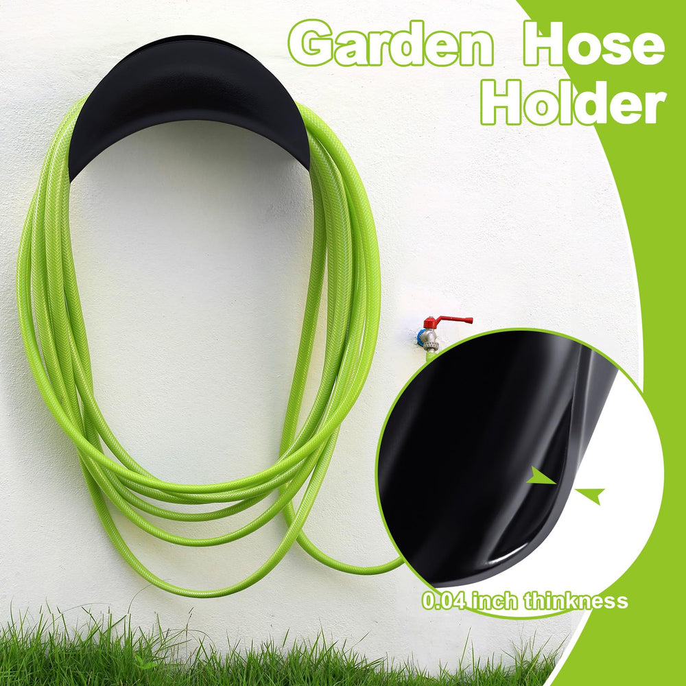 Thyle mounted in garden displaying organized hoses and tidy yard benefit