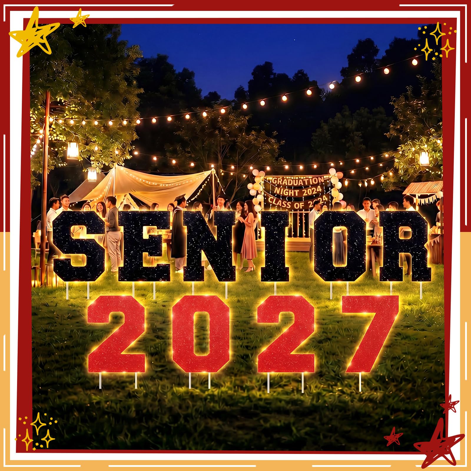 Thyle senior 2027 front view showing bold letters and contrast
