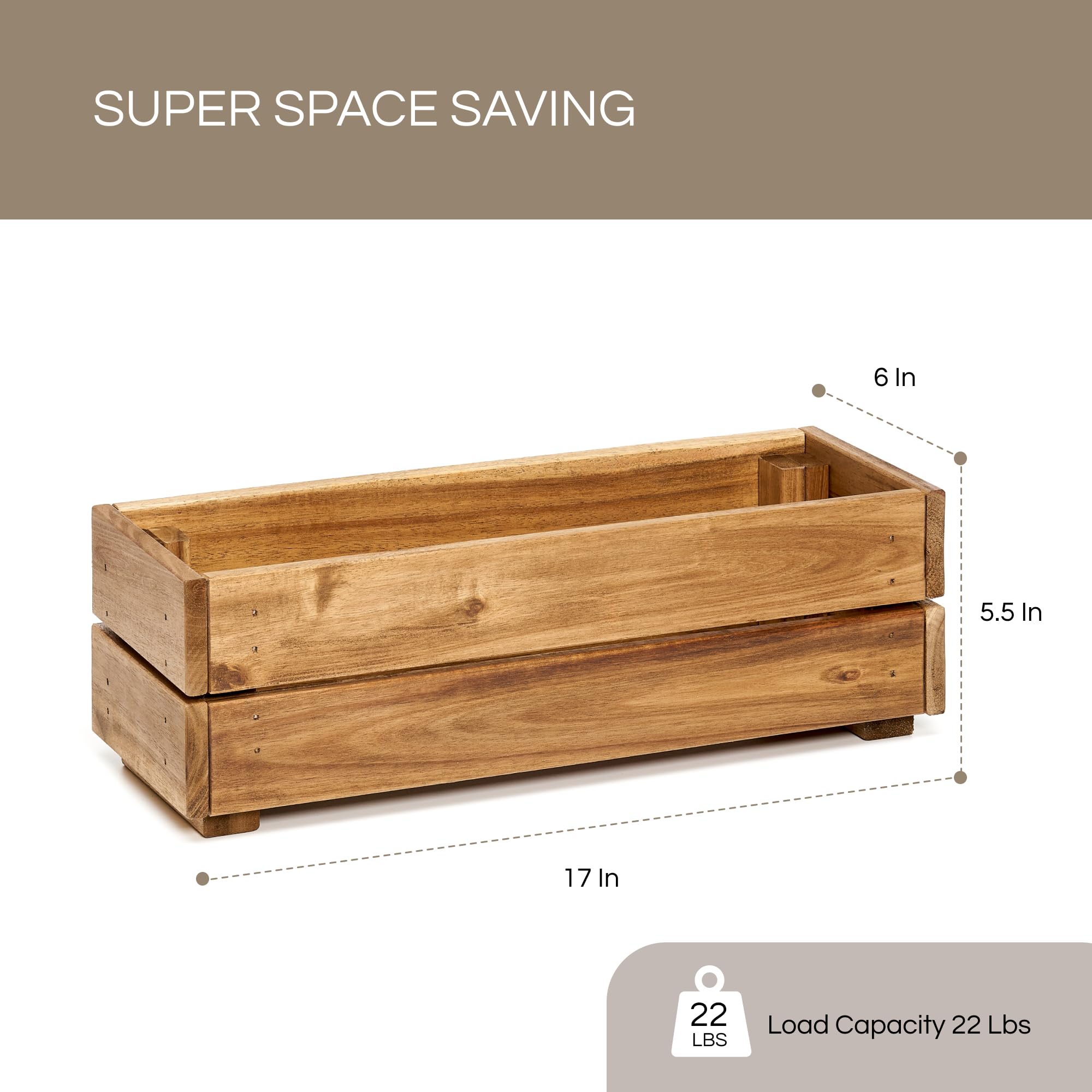 THYOI acacia wood grain close-up highlighting smooth texture and durability