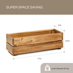 THYOI acacia wood grain close-up highlighting smooth texture and durability