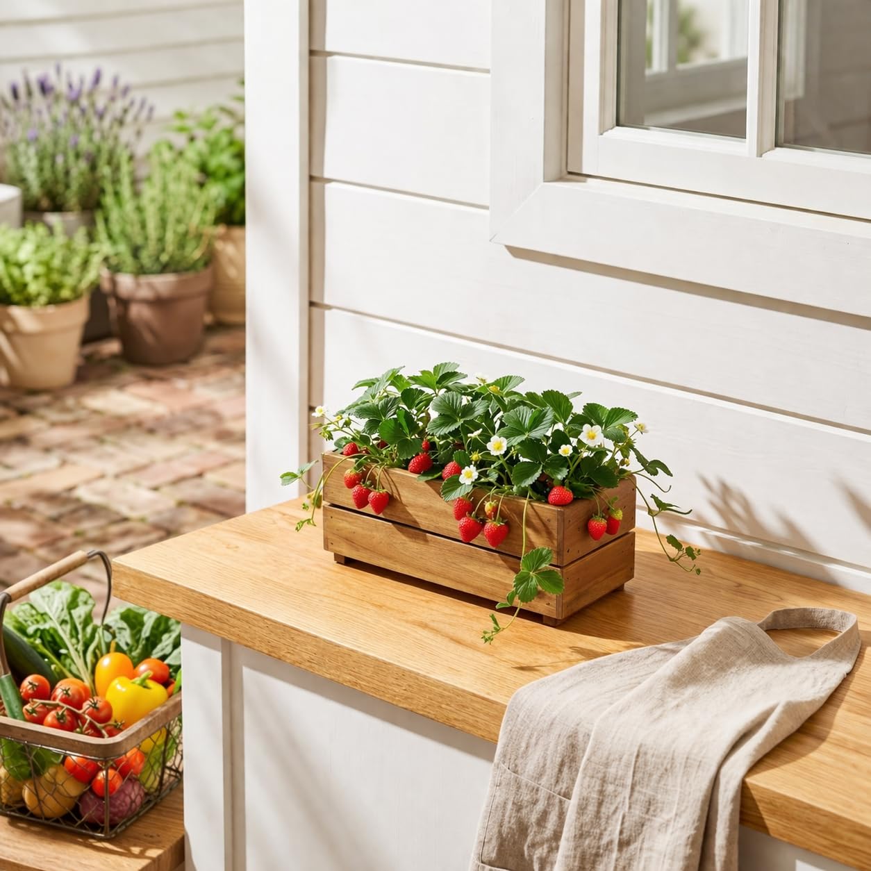 THYOI lifestyle balcony garden with planters adding cozy outdoor greenery