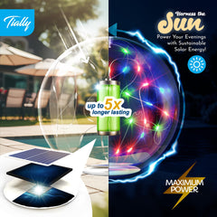 TIALLY floating pool balls lit at dusk creating colorful ambiance for gatherings