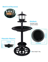 TIANCENTRAL H planter base filled with flowers showing decorative dual-function benefit