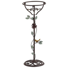 TICKCACY front view of gazing globe stand showing decorative frame and display benefit