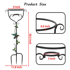 TICKCACY trident base with ground inserts, ensures stable outdoor anchoring benefit