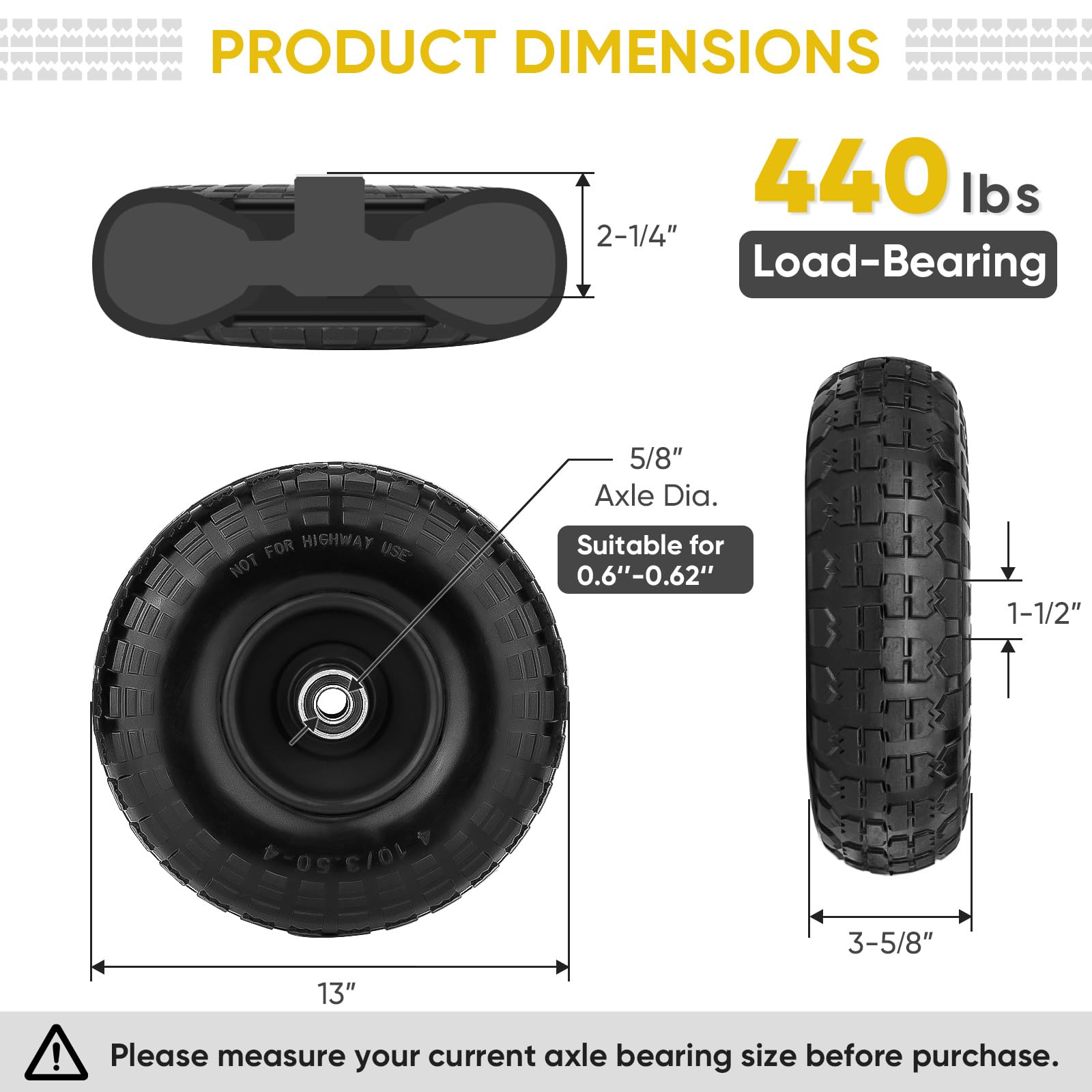 TICONN bearing detail image highlighting double-sealed bearings for smooth rolling