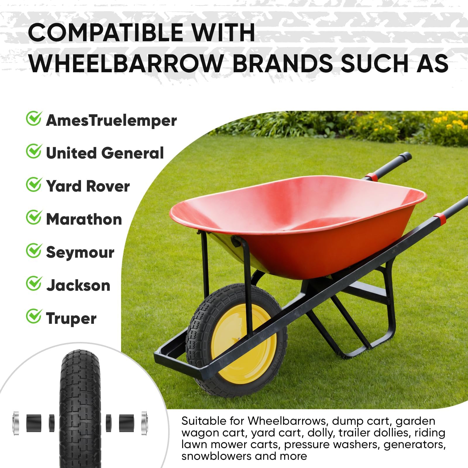 TICONN wheel beside ruler showing scale and accurate size fitment detail