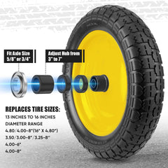 TICONN side profile of steel rim offering structural support and load stability