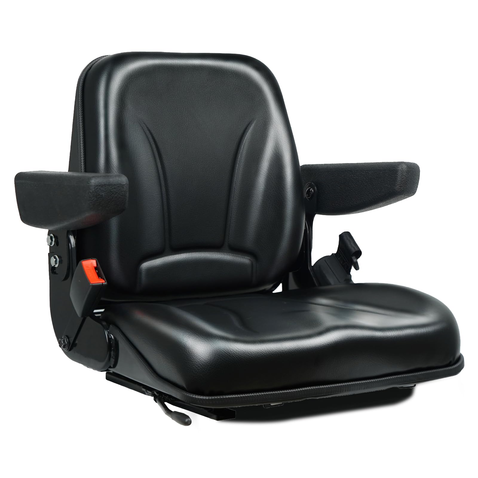 TICSEA front view fold-down seat showing ergonomic contours and support