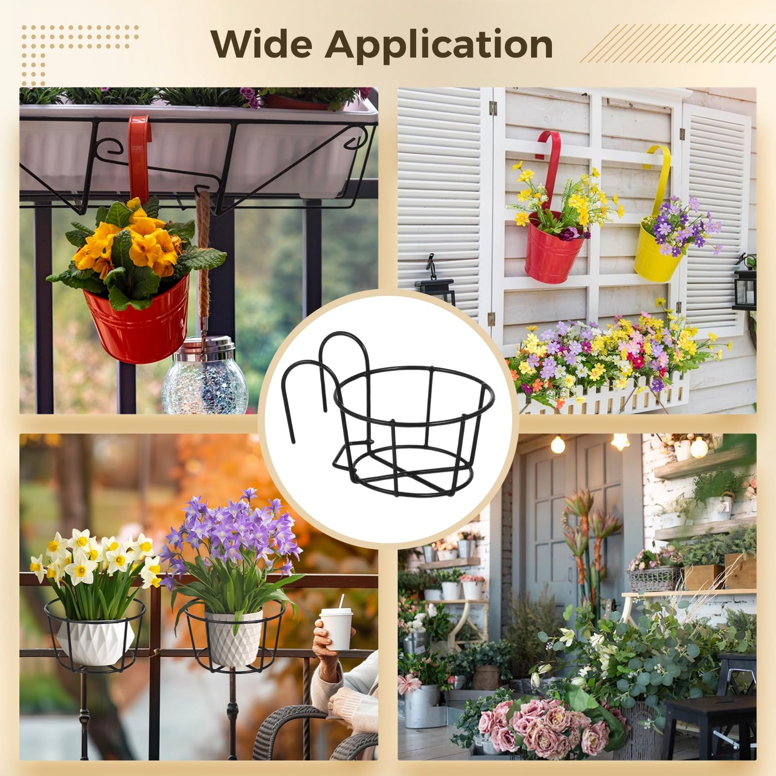Tideme indoor balcony scene with hung planters showing modern greenery for decor