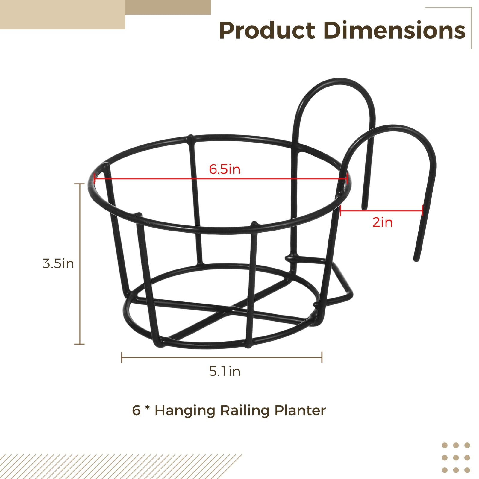 Tideme planters on balcony rail with hand for scale illustrating compact space saving