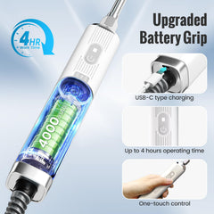 TIDY PALM three interchangeable nozzles displayed for task versatility