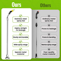 TIDY PALM telescopic wand extended demonstrating reach for high branches