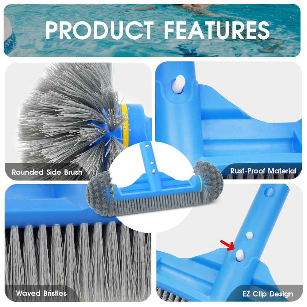 TidyMister fine-mesh skimmer close-up capturing small debris effectively