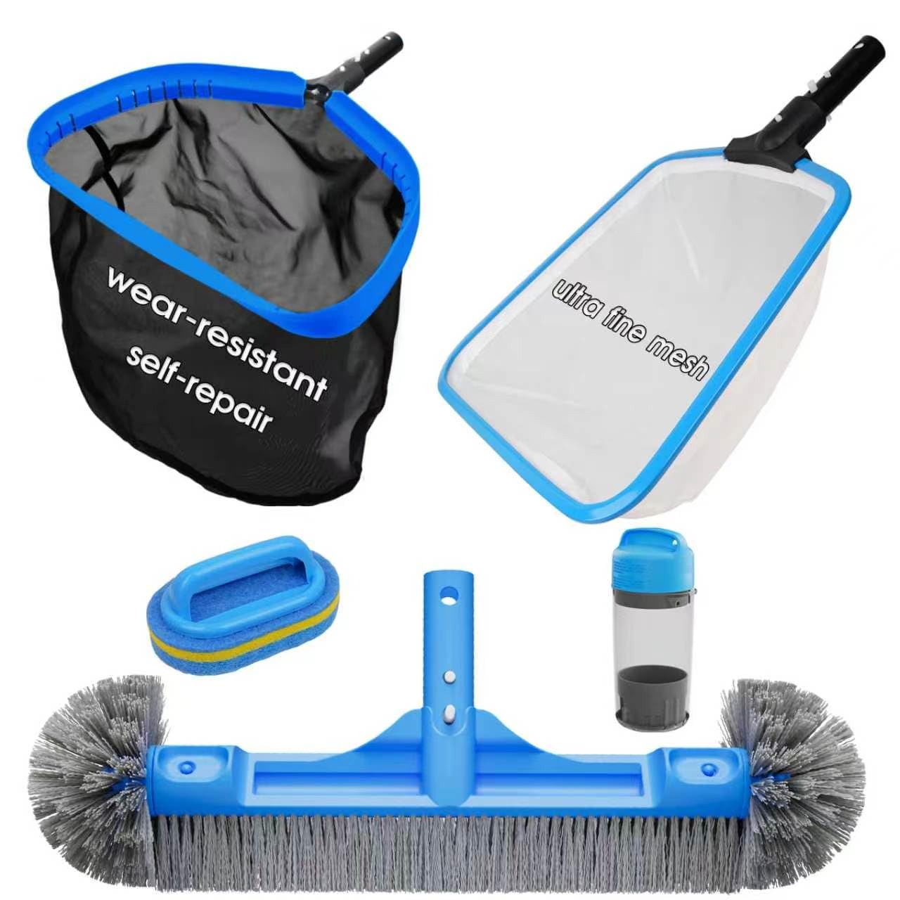 TidyMister full kit layout showing all included tools and pole compatibility benefits
