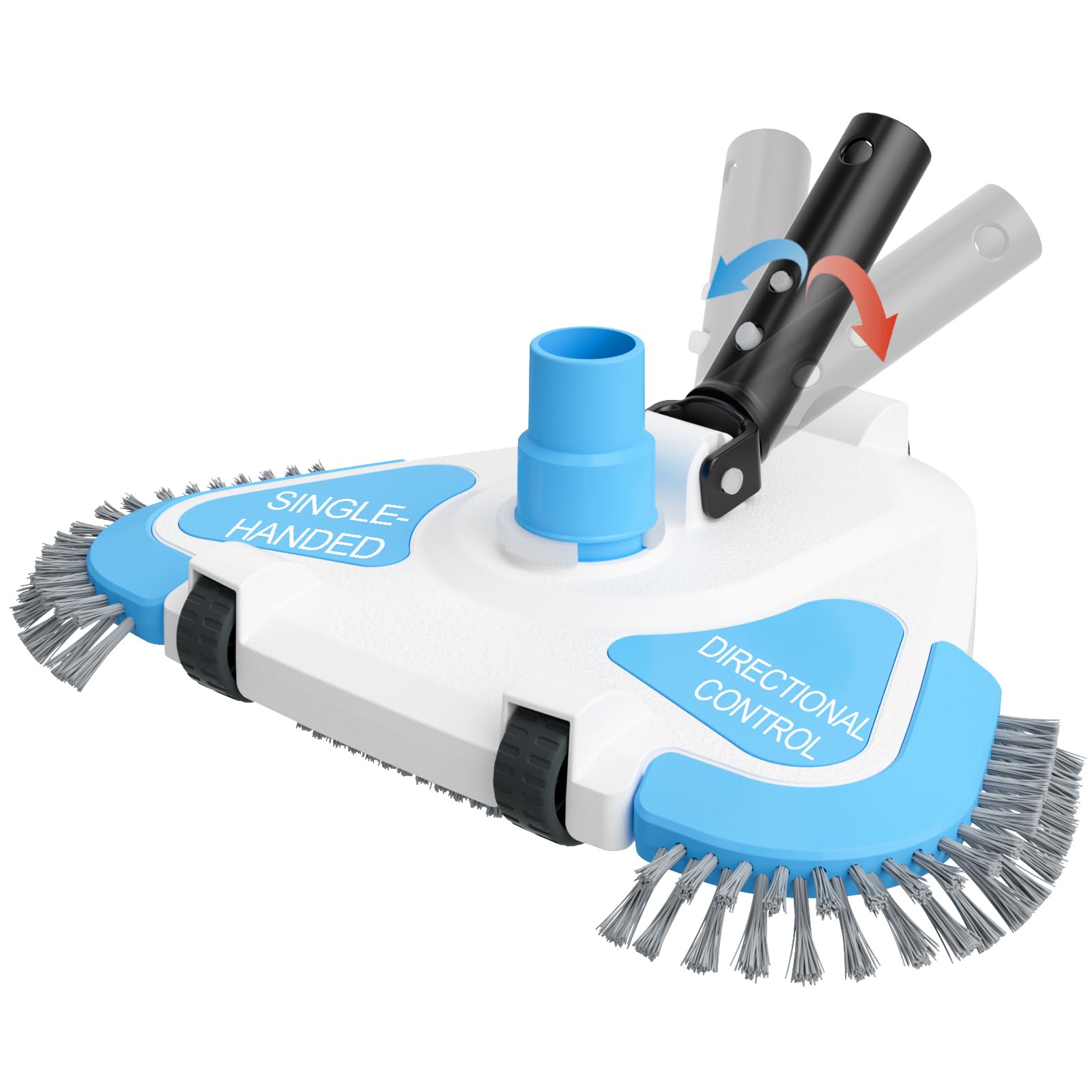TidyMister front view showing triangular head for precise corner cleaning