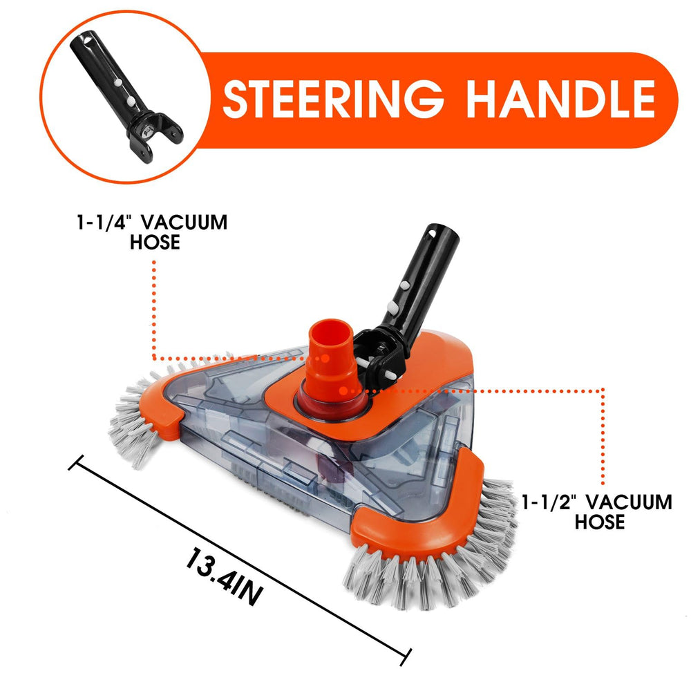 TidyMister steering handle and rotatable adapter for accurate directional control