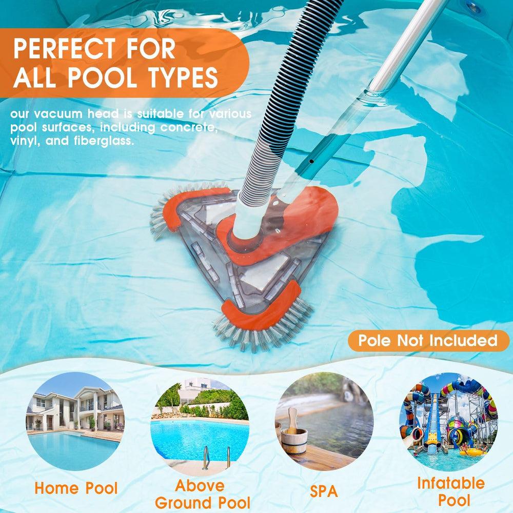 TidyMister next to a standard pool pole showing compatible size and fit