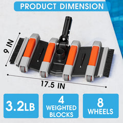 TidyMister swivel handle connection to pole for easier steering