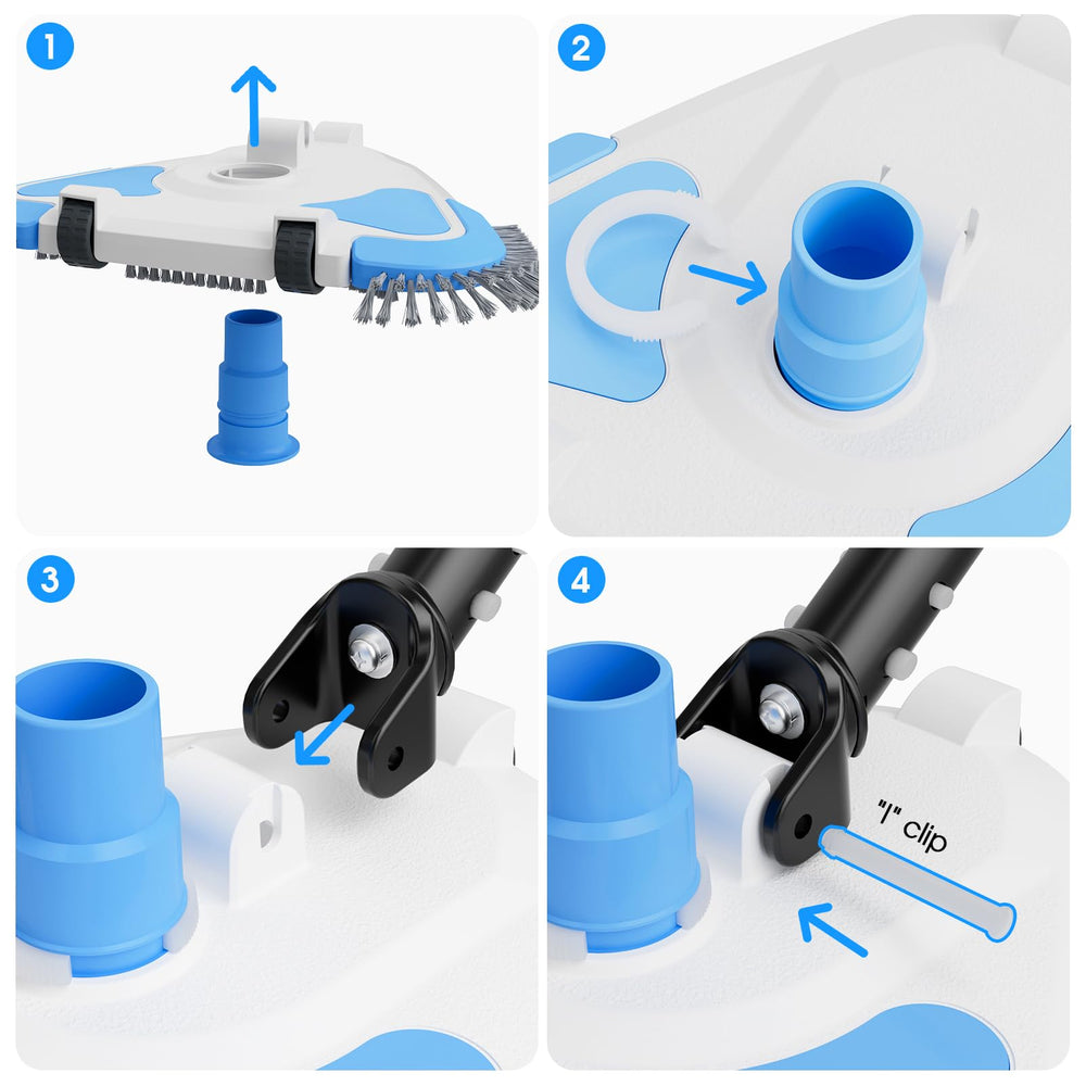 TidyMister swivel hose connection that prevents kinks and maintains flow