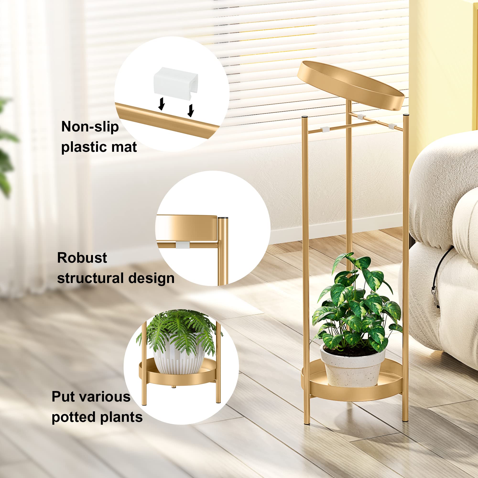 Tiejiajiang bottom tier holding trailing plant demonstrates organized display