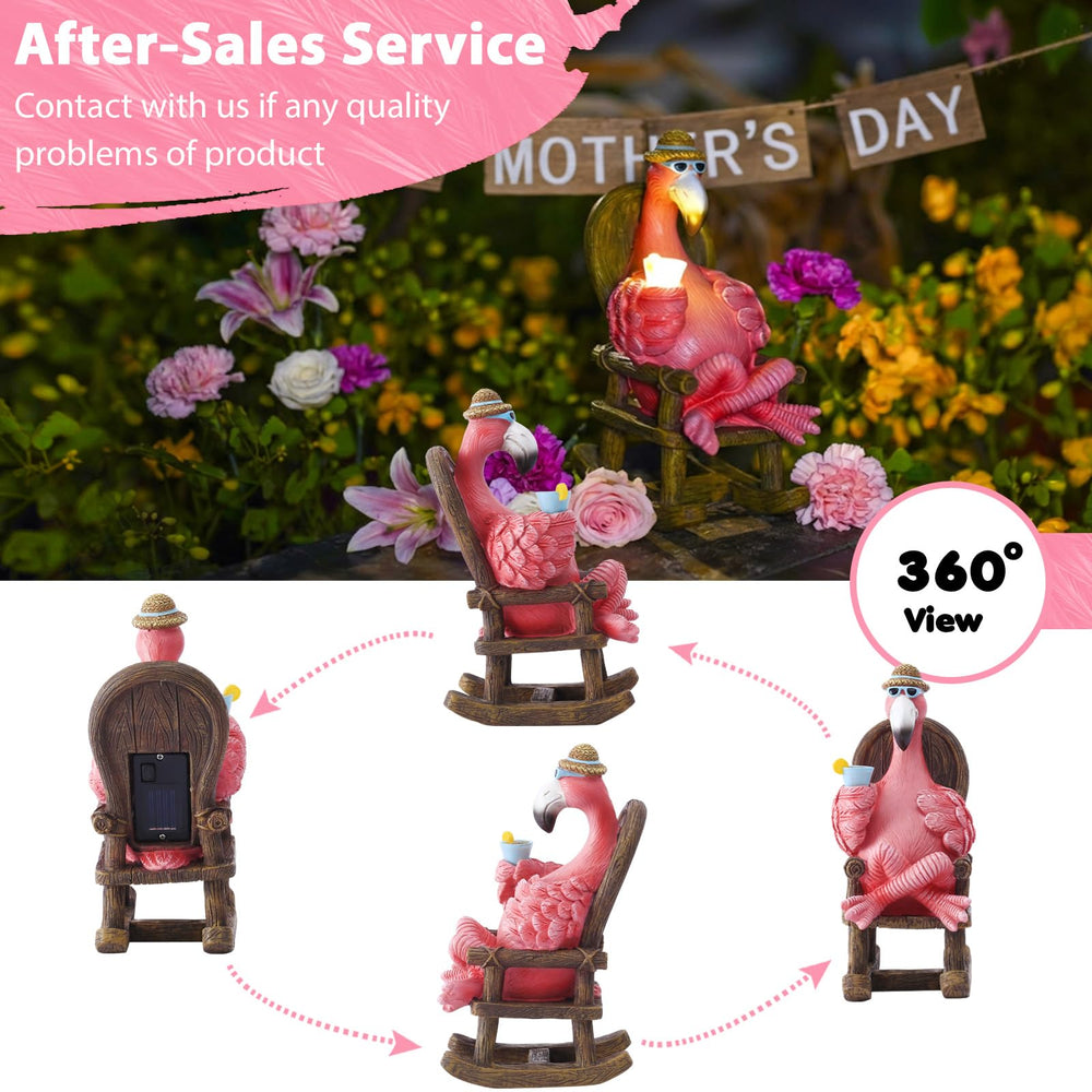 Tiejiajiang flamingo solar panel top view illustrating easy daytime charging