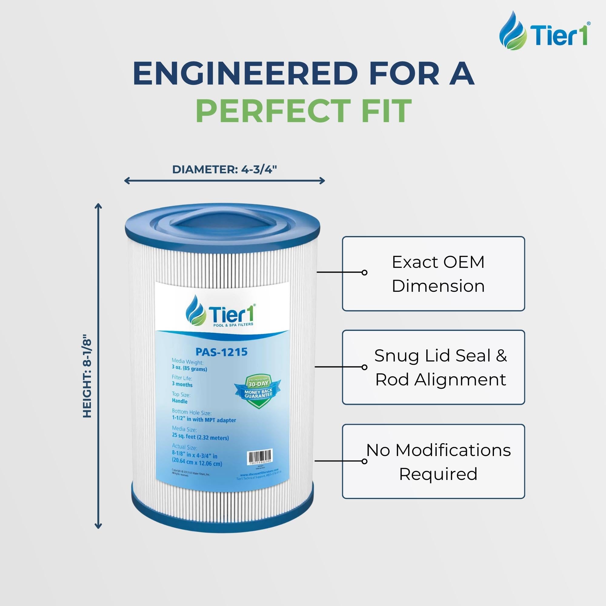 Tier1 filter in a spa lifestyle setting conveying clearer water and better relaxation