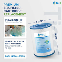 Tier1 filter side profile closeup highlighting durable construction and reliable seal