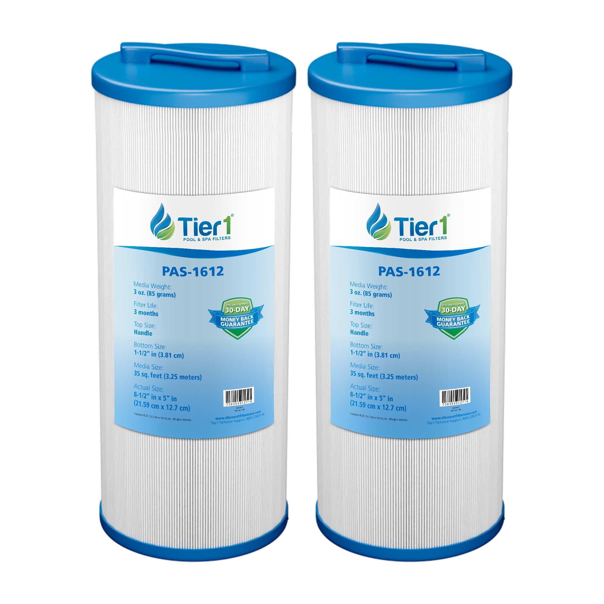 Tier1 front view of 2pk filter showing fit and value benefit