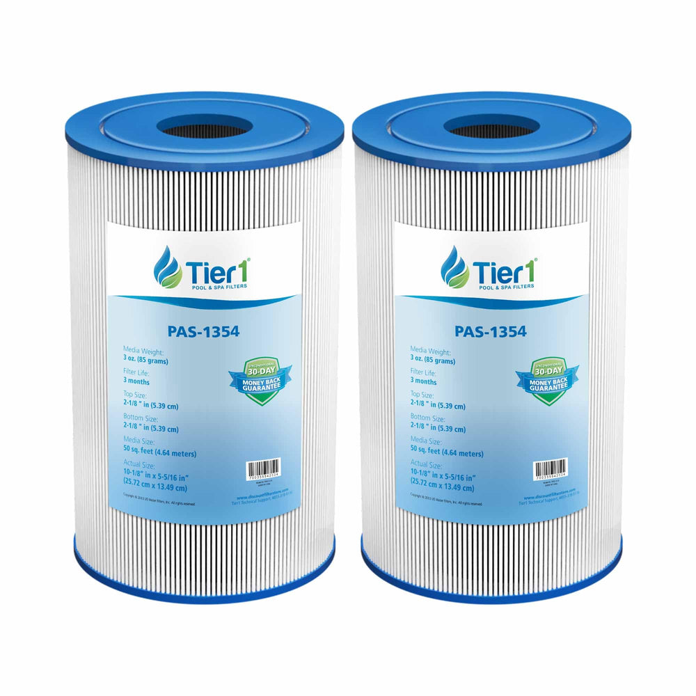 Tier1 two-pack front view showing packaging and full cartridge set, clear replacement