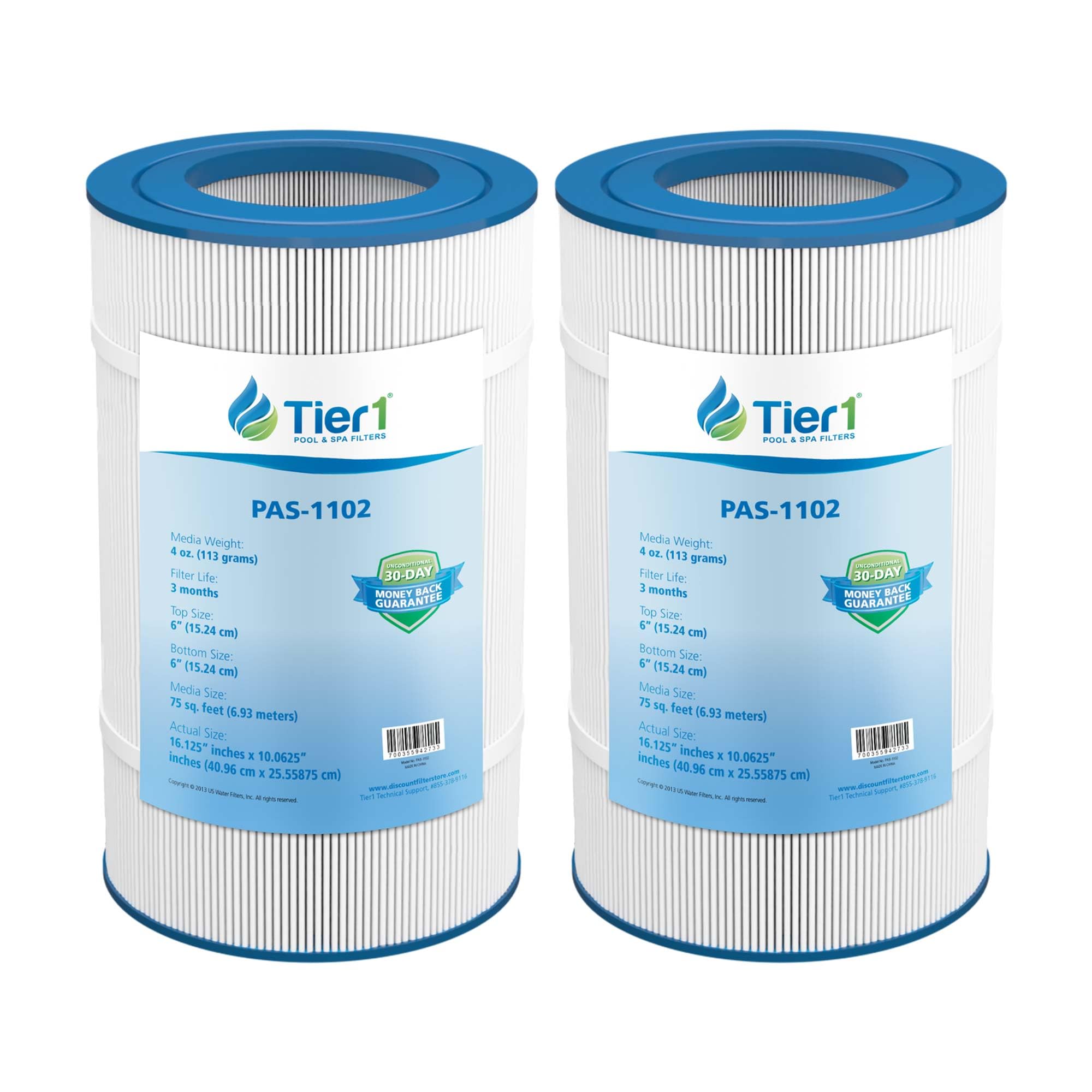 Tier1 two-pack front view showing sealed cartridges and fit benefits