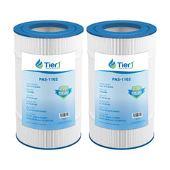Tier1 two-pack front view showing sealed cartridges and fit benefits