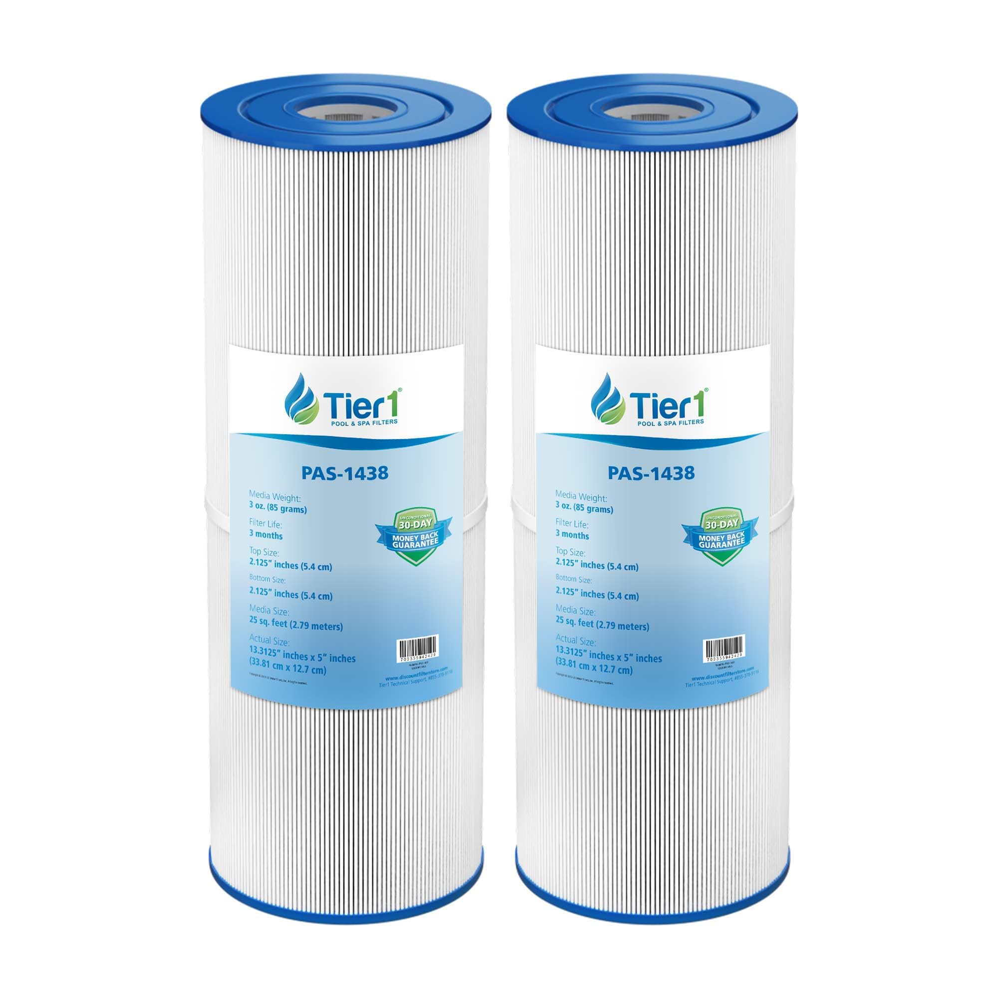 Tier1 front view of two replacement cartridges showing clear packaging and fit benefit