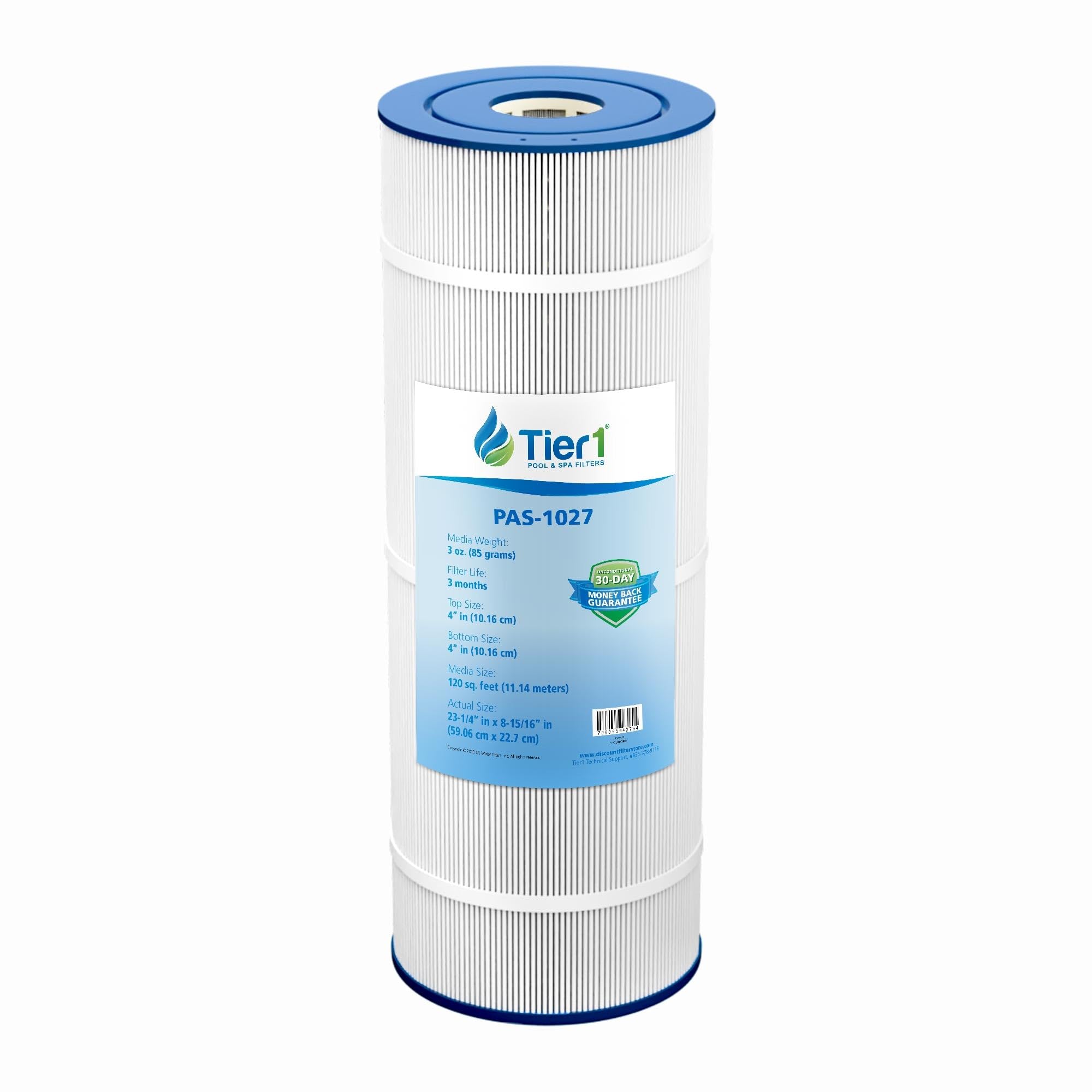 Tier1 front view cartridge showing full size and fit benefits