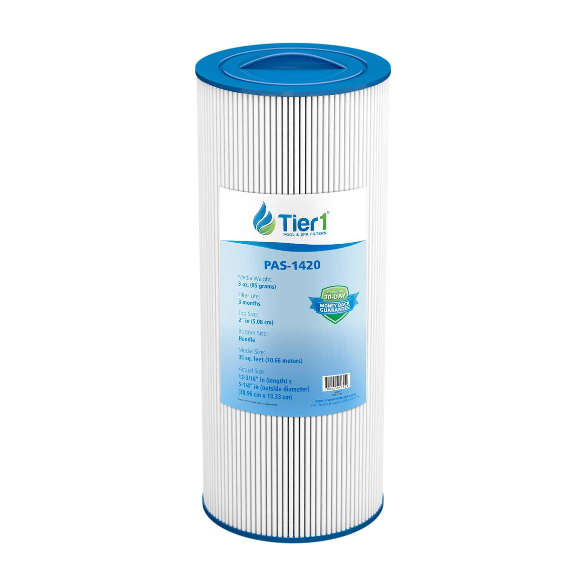Tier1 front view of replacement filter showing exact fit and easy swap benefit
