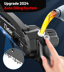 tietoc automatic oil reservoir close-up for continuous chain lubrication