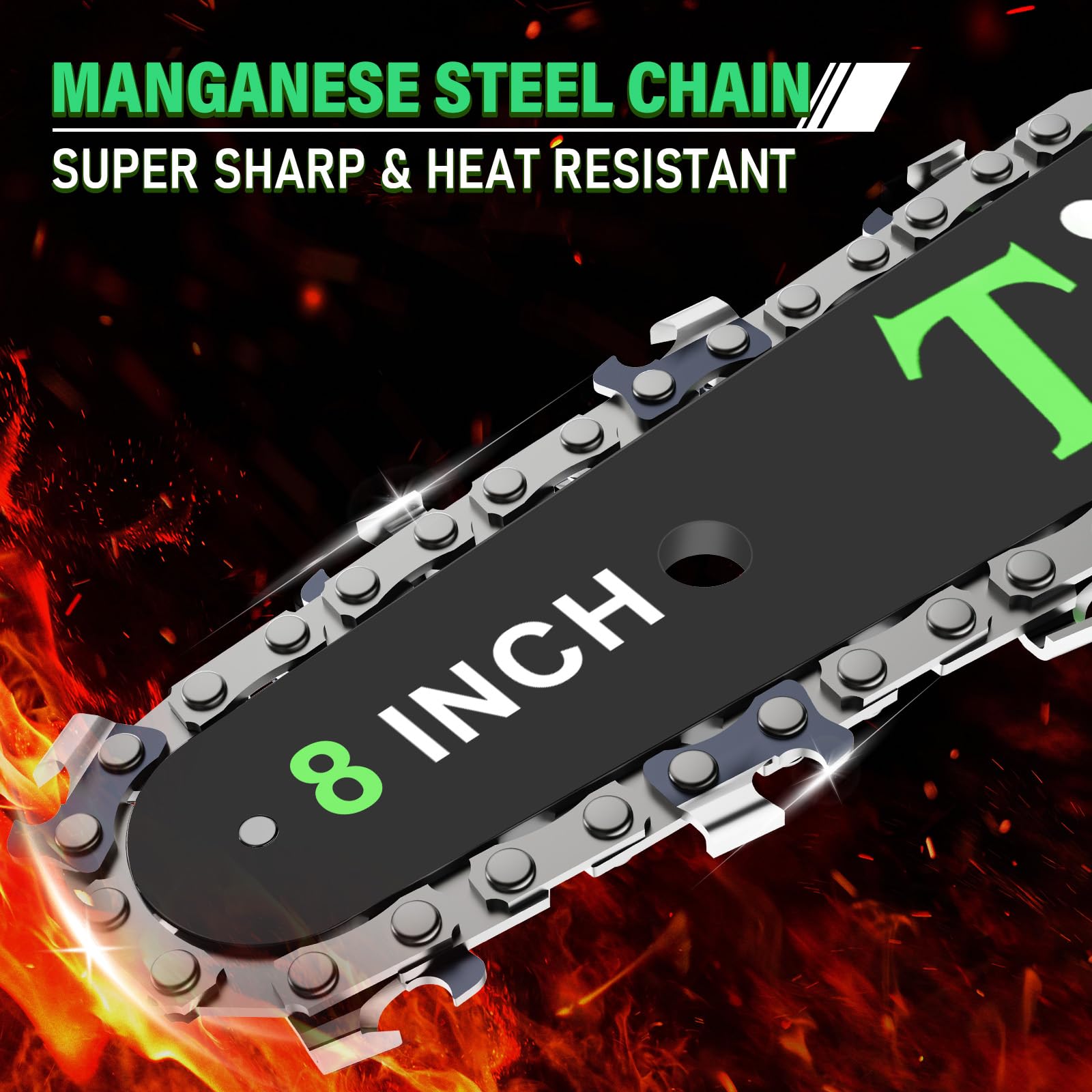tietoc one-touch oiler reservoir detail showing simple chain lubrication benefit