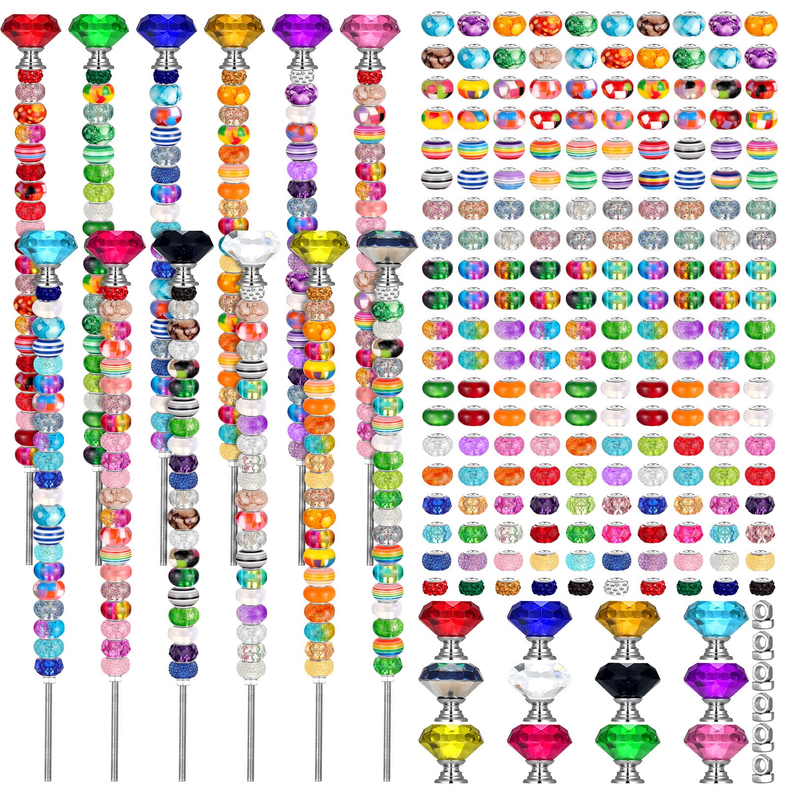 Tigeen front packaging showing full 236-piece garden stake kit for easy setup