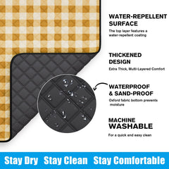 TigeJoy waterproof backing detail blocks ground moisture