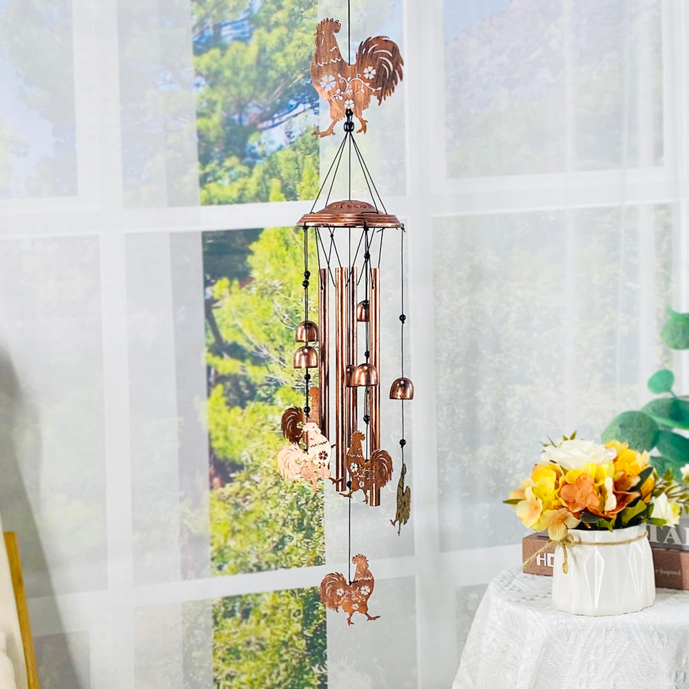 TIGGSY wind chime in a garden setting adding charming decor and soft melodic background