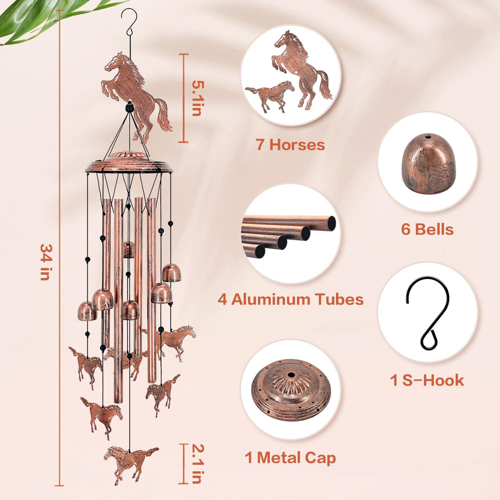 TIGGSY wind chime held in hand to show scale and lightweight portability